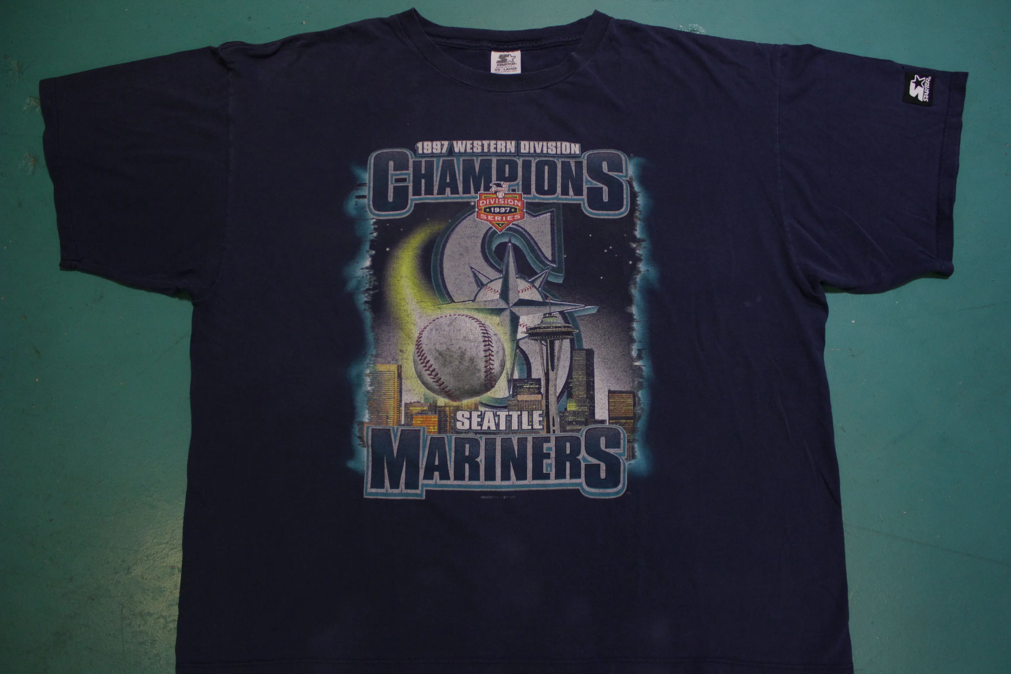 1997 Western Division Champions Seattle Mariners 90's Vintage T-shirt