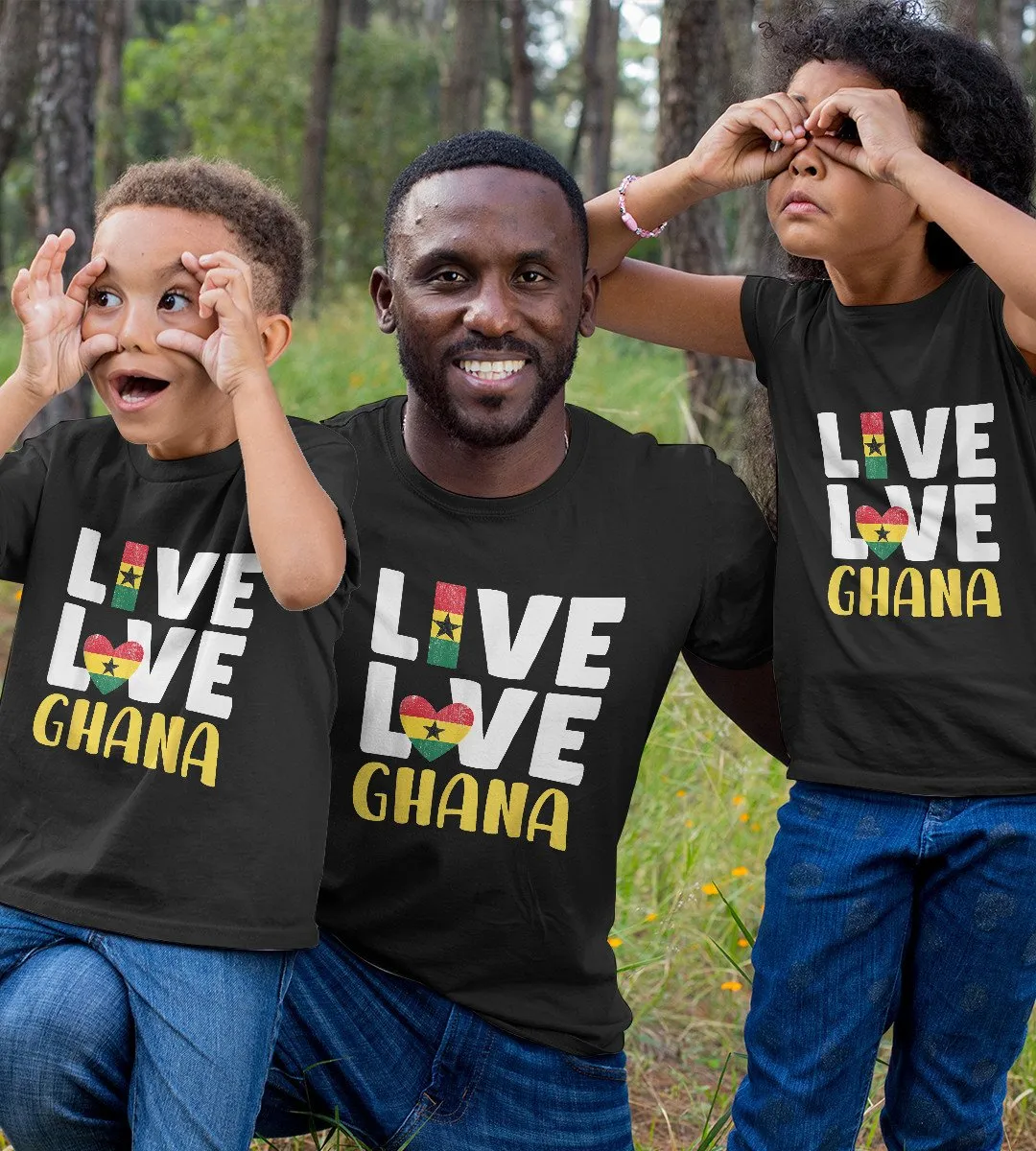 1sttheworld T-Shirt - Girl Ghanaian Roots T-Shirt Black A35