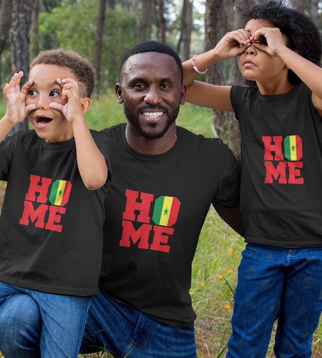 1sttheworld T-Shirt - Home Senegal T-Shirt Black A35