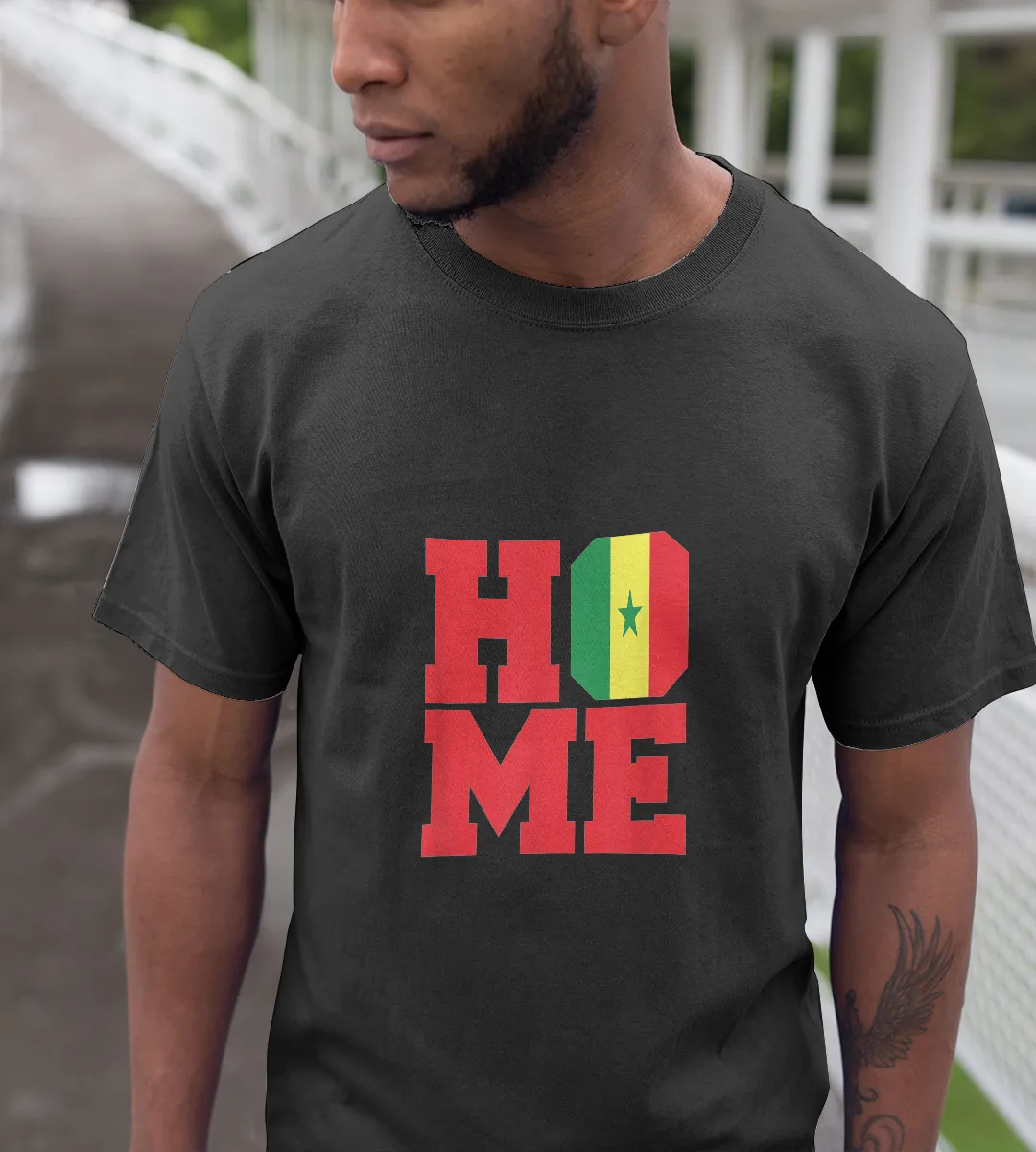 1sttheworld T-Shirt - Home Senegal T-Shirt Black A35