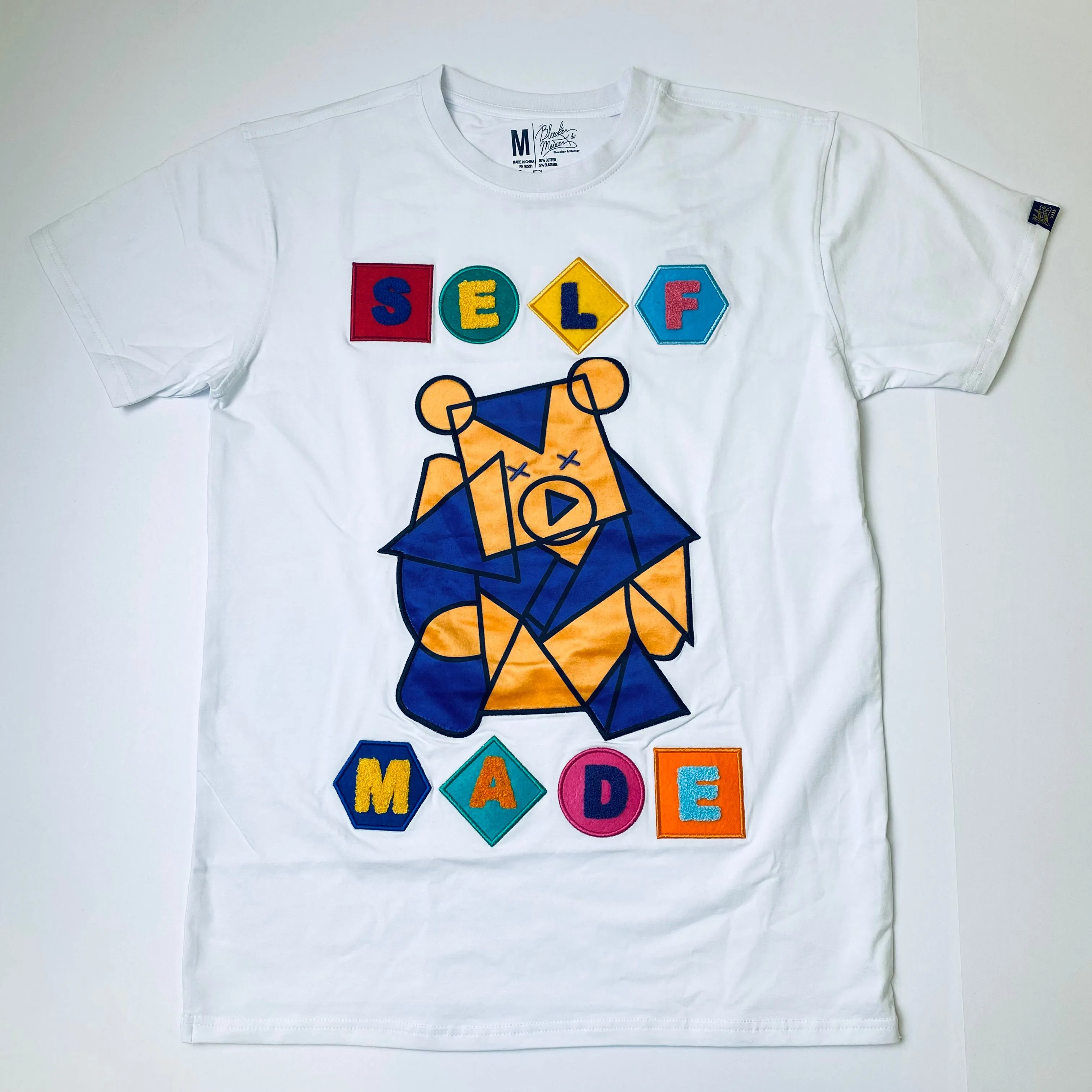 Self-Made Graphic T-Shirt Featuring a Unique Bear Design - Trendy and Comfortable Casual Wear