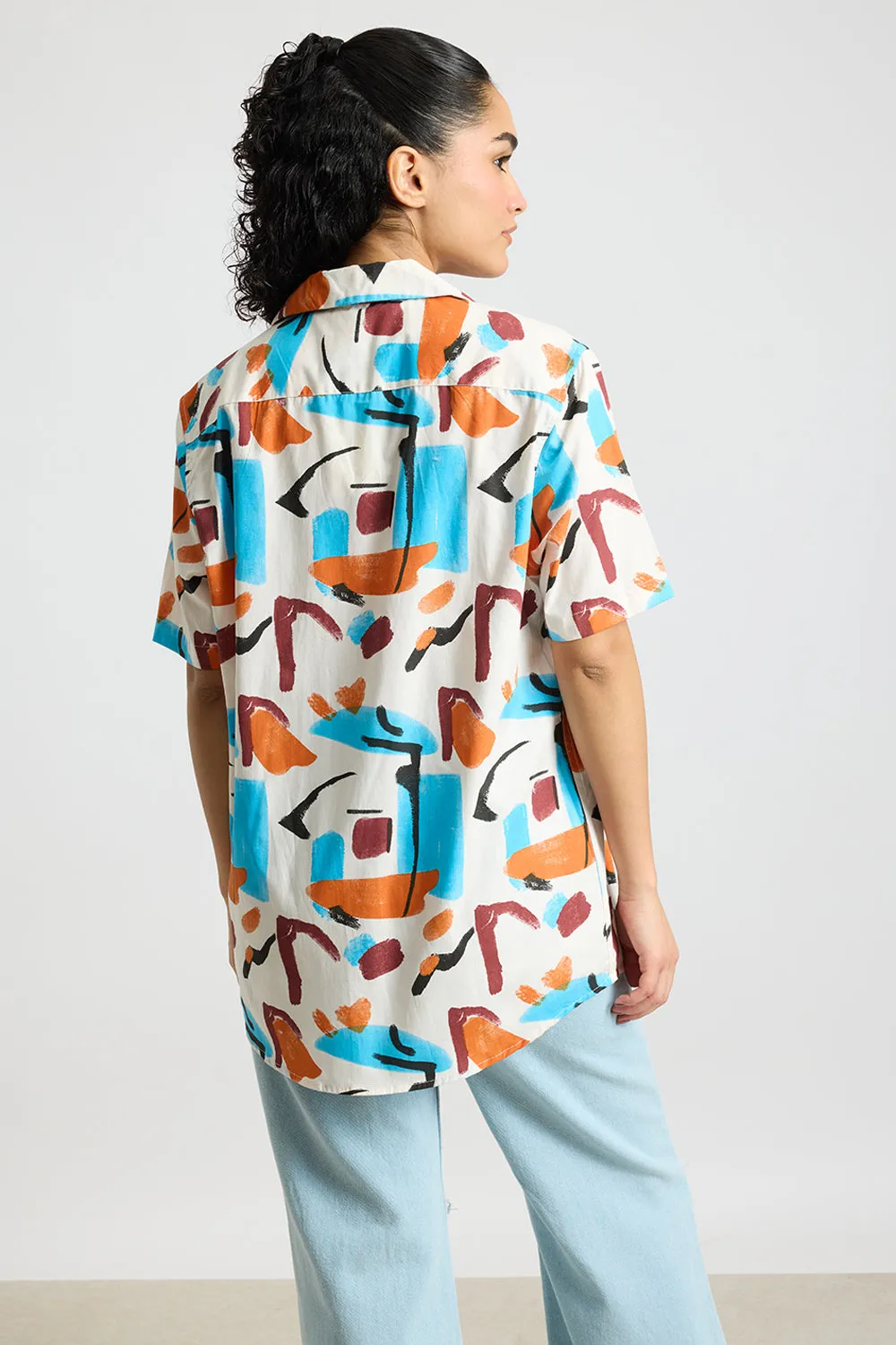 Abstract Paint Women's Resort Shirt