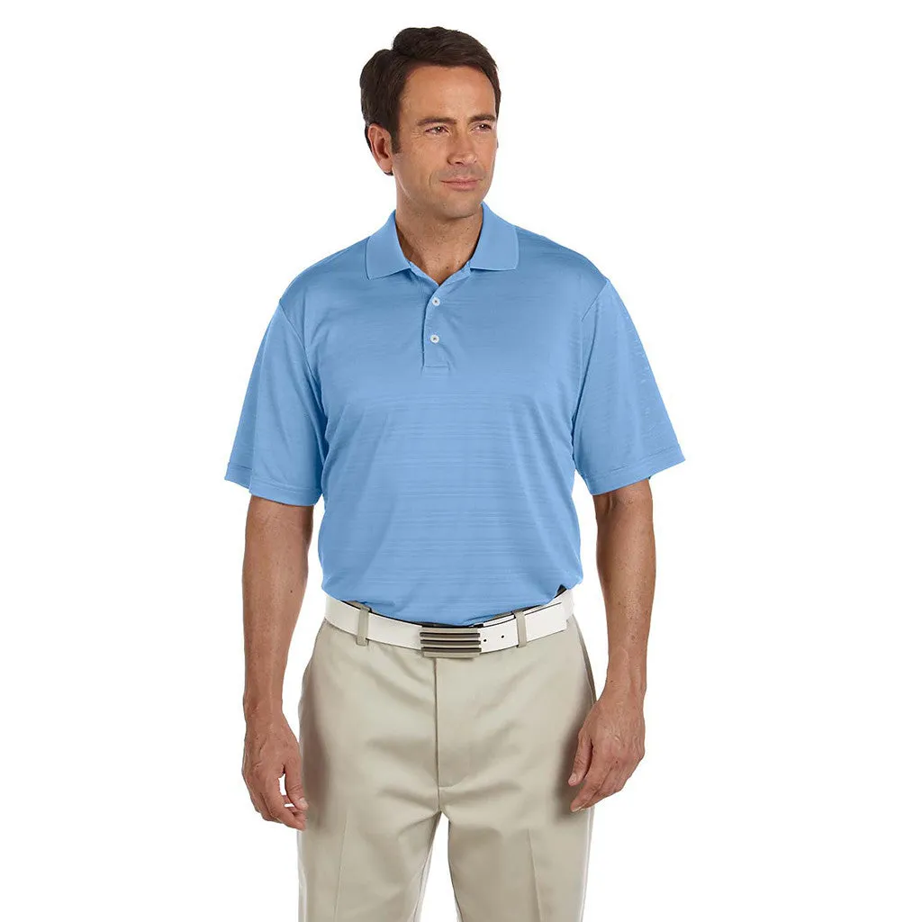 adidas Golf Men's ClimaLite Coast Blue S/S Textured Polo