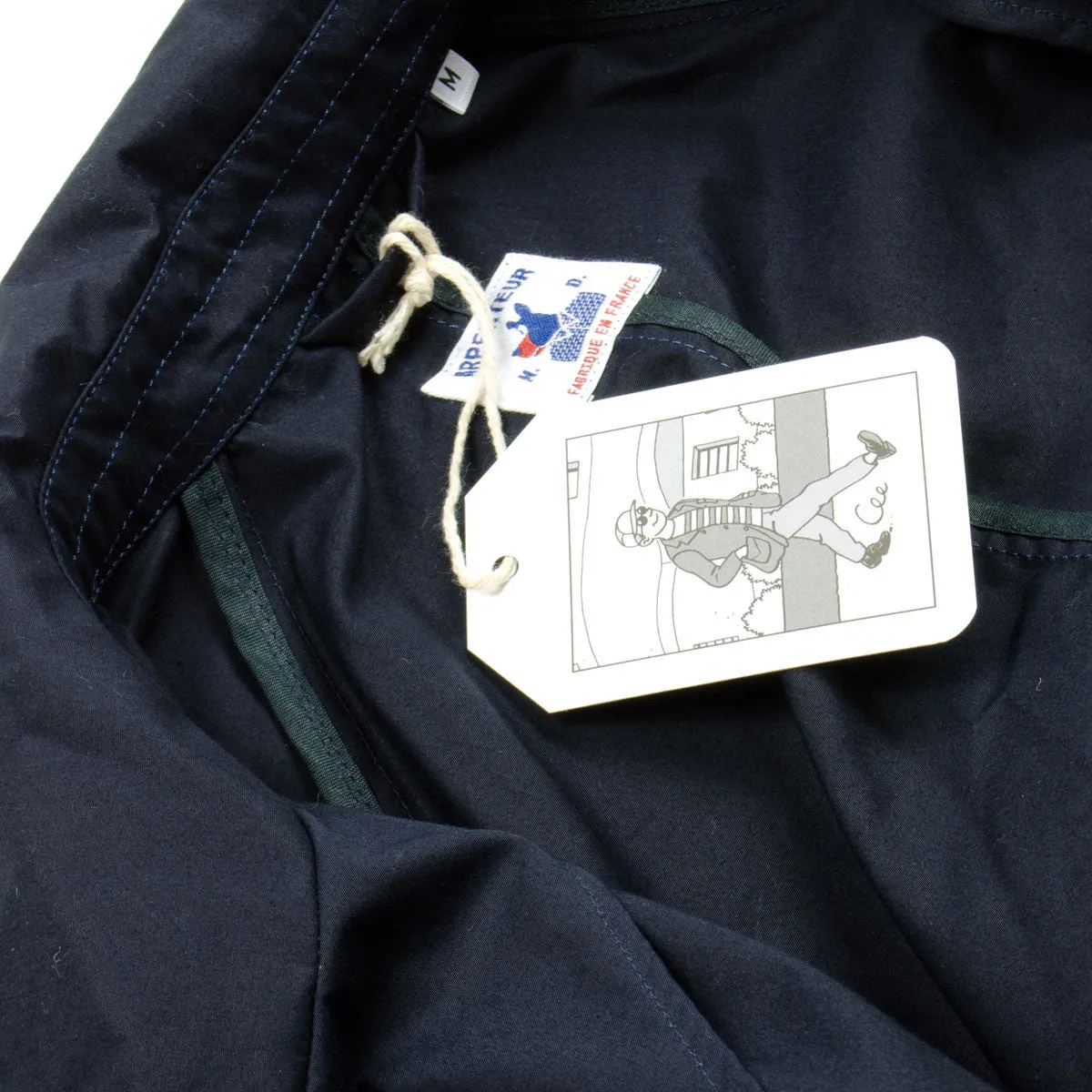 Arpenteur - Utile Raincoat - Navy Sail Garbardine