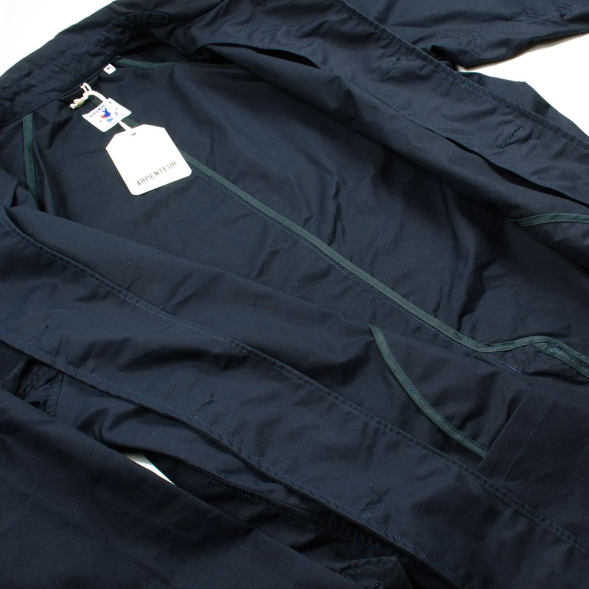 Arpenteur - Utile Raincoat - Navy Sail Garbardine