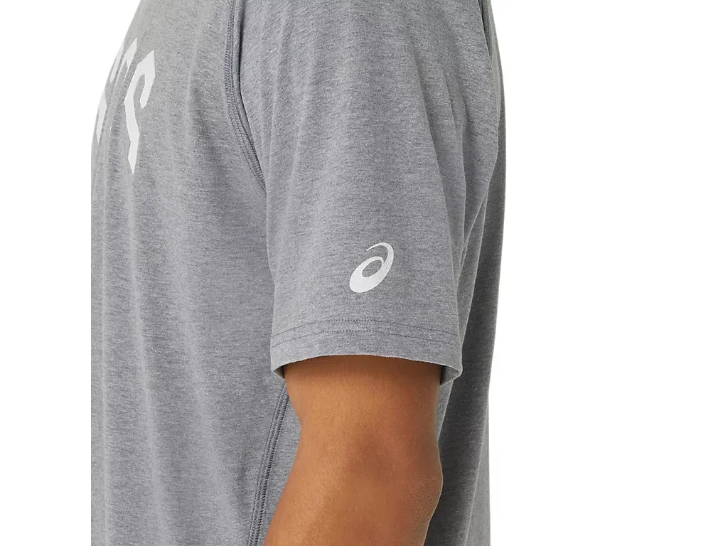 ASICS MEN'S GRAPHIC GREY TEE