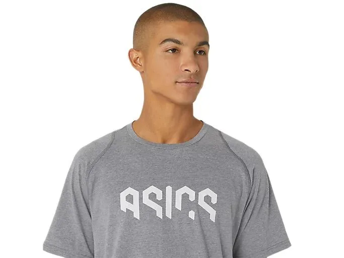 ASICS MEN'S GRAPHIC GREY TEE