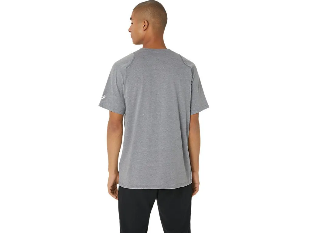 ASICS MEN'S GRAPHIC GREY TEE