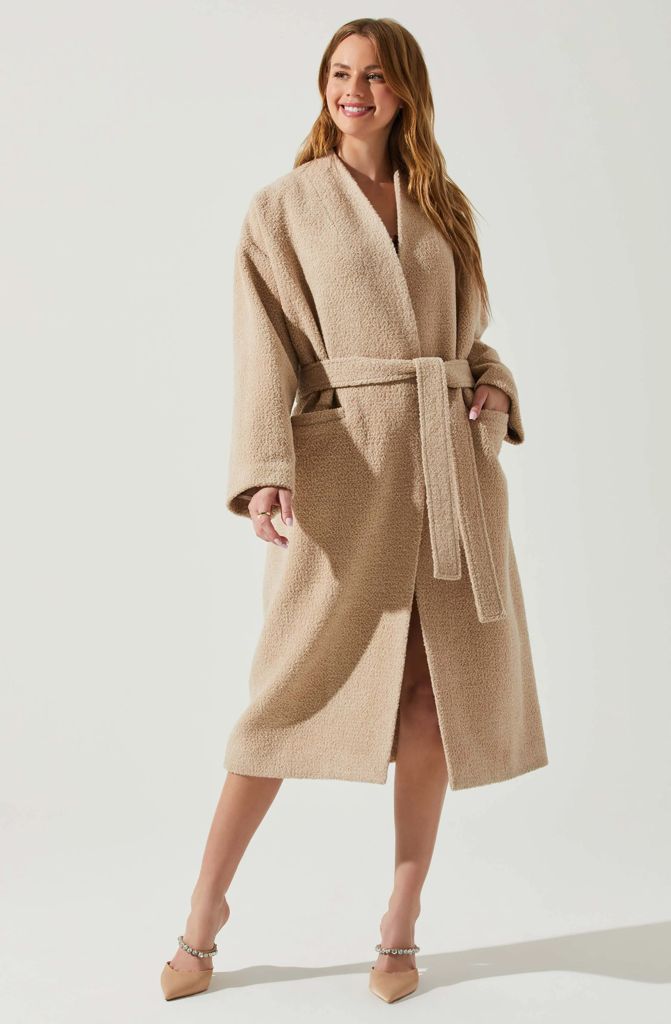 ASTR THE LABEL EDNA BELTED COAT