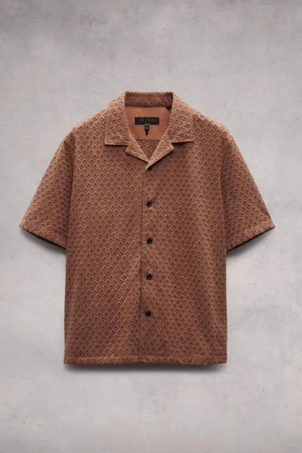 Avery Resort Diamond Jacquard Shirt