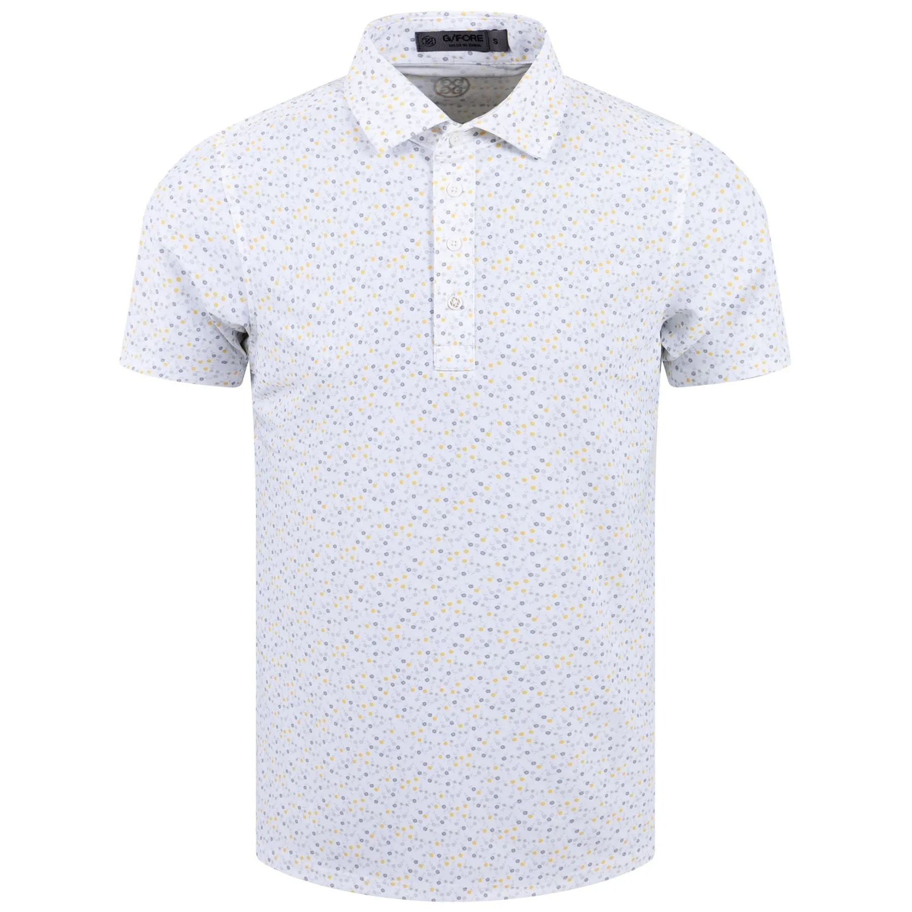 Aye Papi Printed Pique Polo Snow - SS23