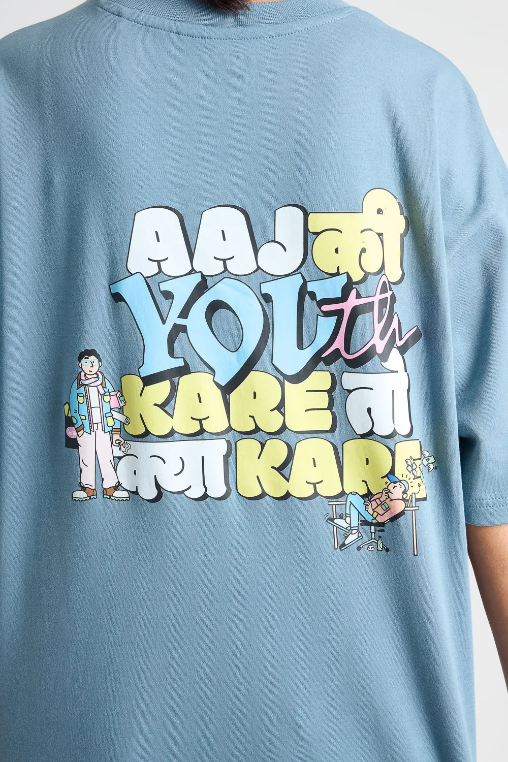 Blue Aaj Ki Youth Tee