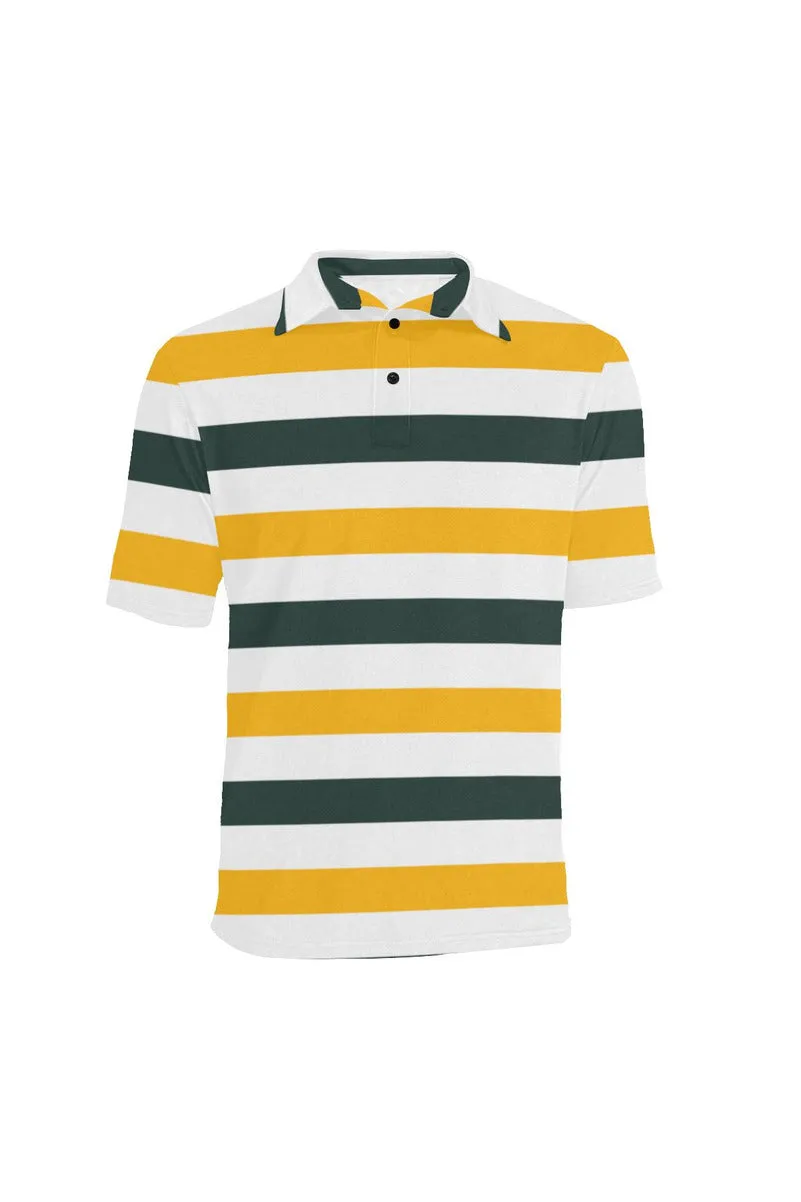 Bold Stripes Men's Polo Shirt