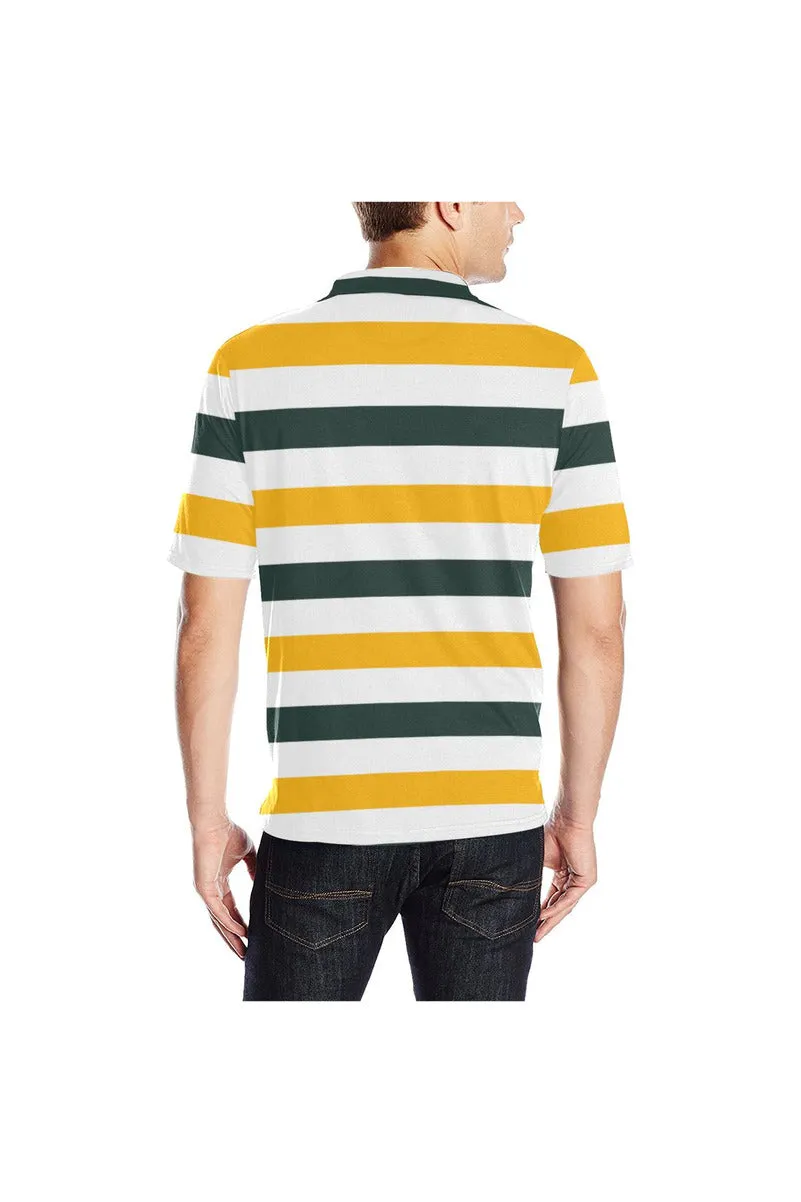 Bold Stripes Men's Polo Shirt