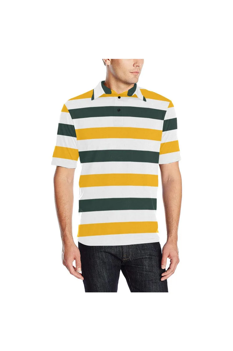 Bold Stripes Men's Polo Shirt