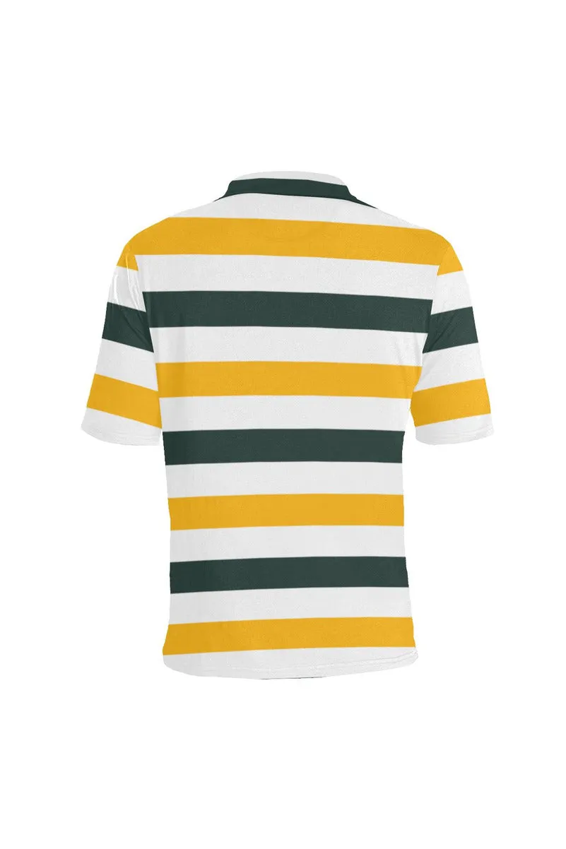 Bold Stripes Men's Polo Shirt