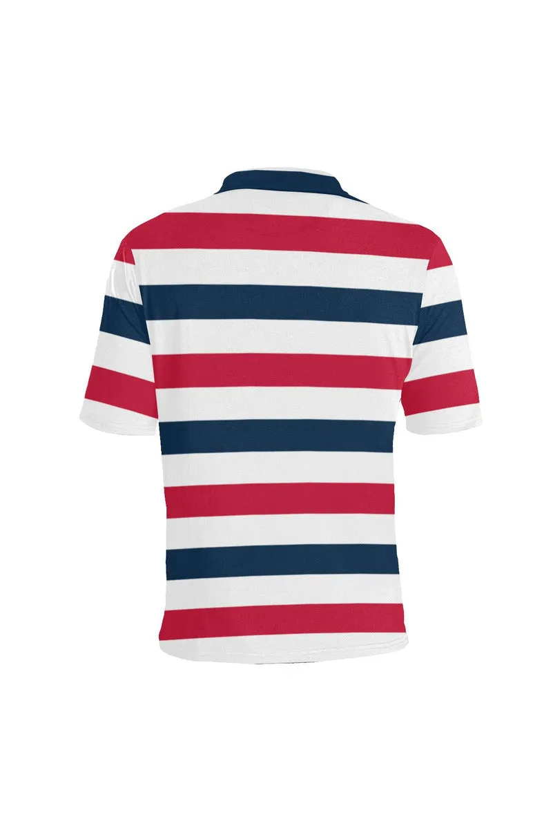 Bold Stripes Men's Polo Shirt