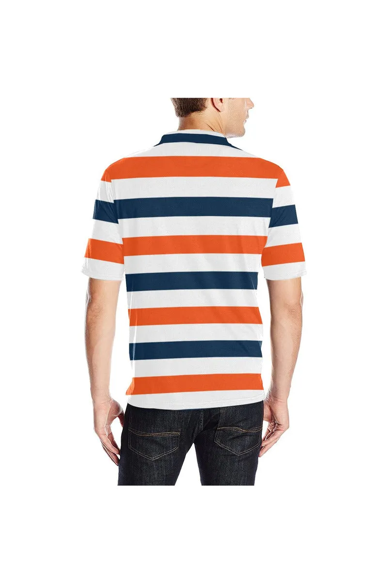 Bold Stripes Men's Polo Shirt