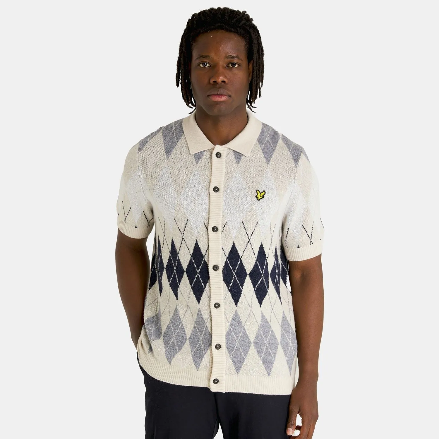 British Argyle Knitted Polo Cove - AW23