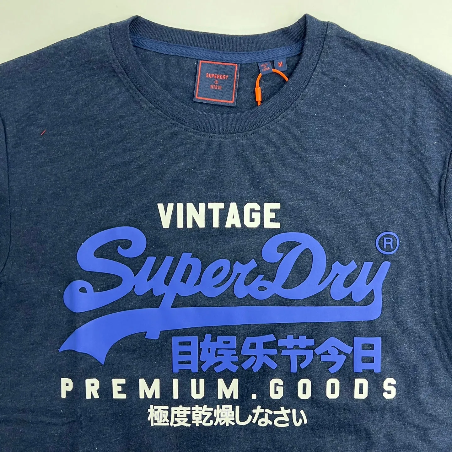 SUPERDRY Muscle Fit Graphic T-Shirt - Navy