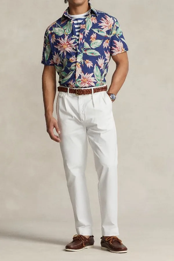 Classic Fit Floral Seersucker Shirt