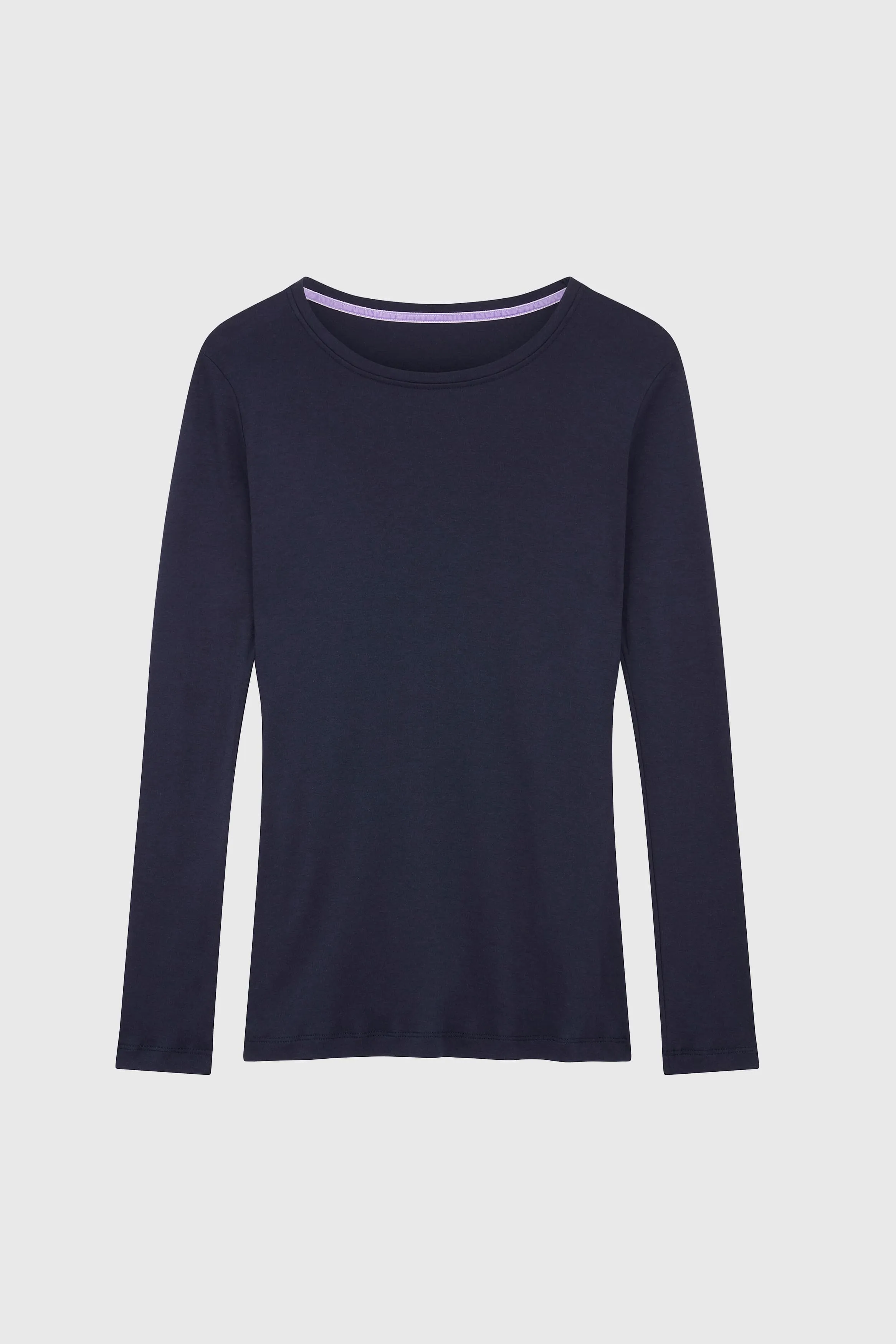 Crew Neck Long Sleeve Cotton TENCEL Modal Blend T-shirt | Multiple Colours