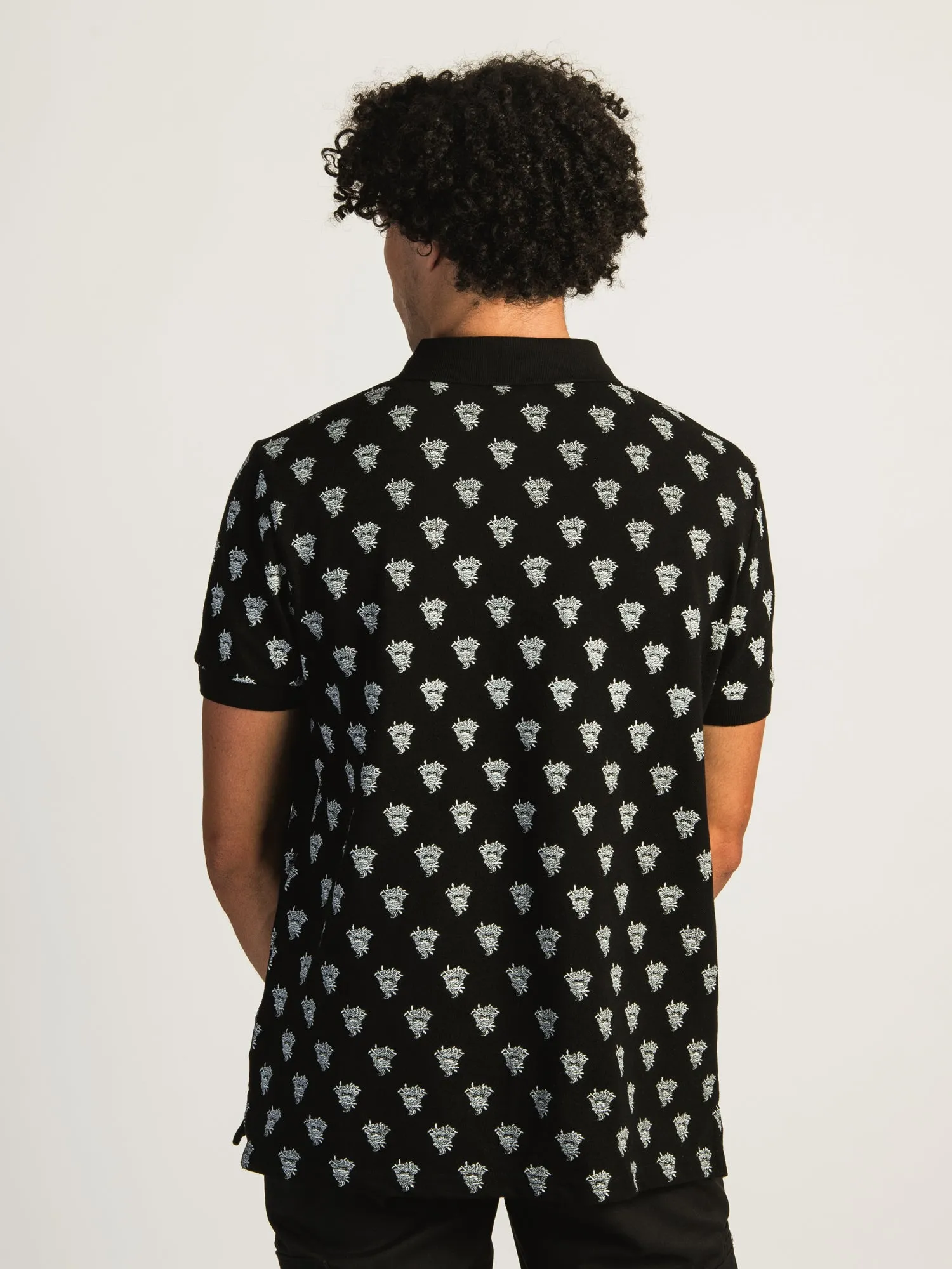 CROOKS & CASTLES MEDUSA ALL OVER PRINT POLO