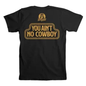 'Dale Brisby' You Ain't No Cowboy Pocket Tee - Black