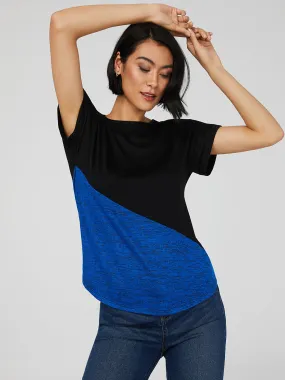 Dolman Sleeve Colour Block T-Shirt