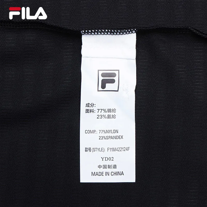 FILA CORE LIFESTYLE BLUE DANIEL BUREN Men Short Sleeve Polo (Black)