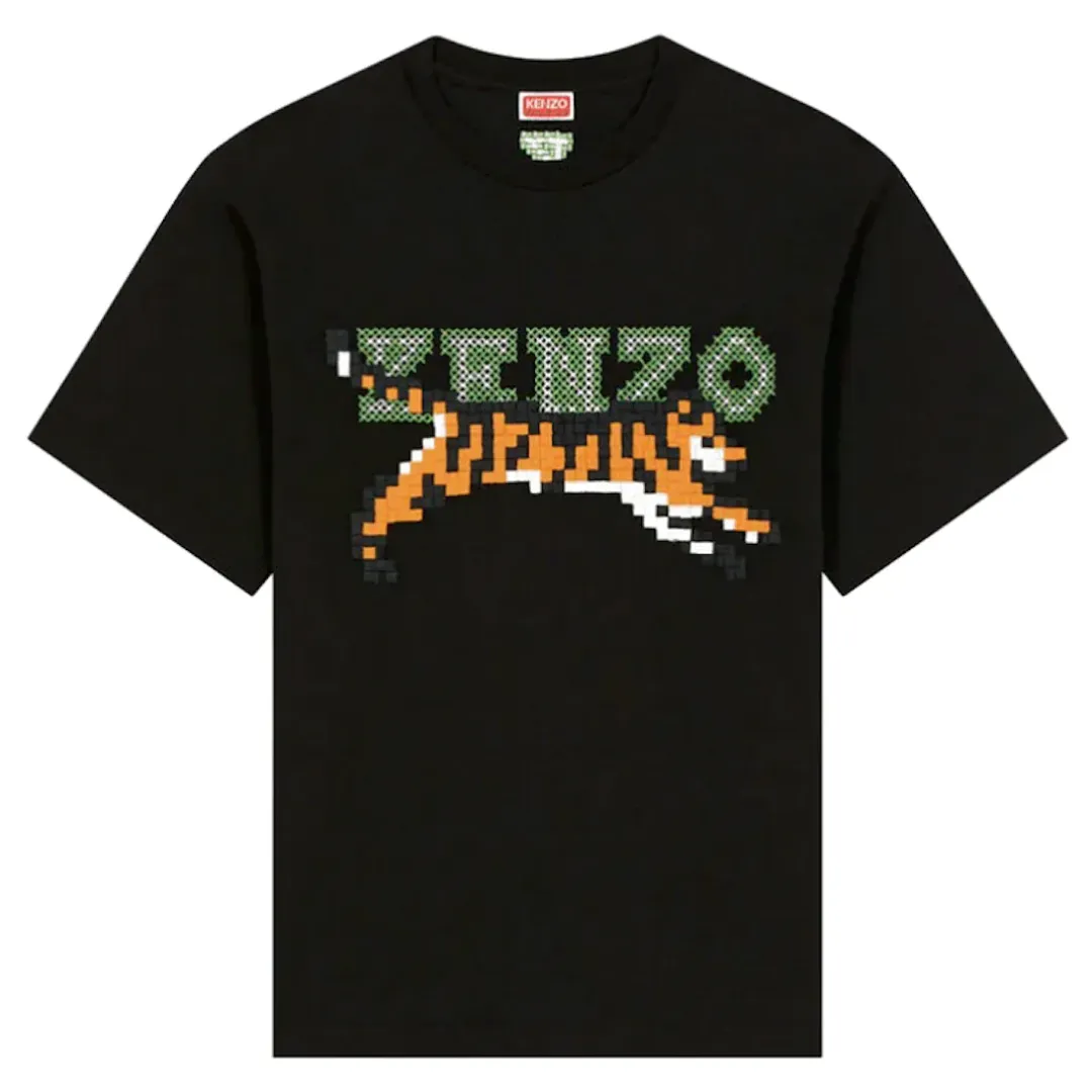 Kenzo x Nigo Tiger Pixel Oversized T-Shirt Black