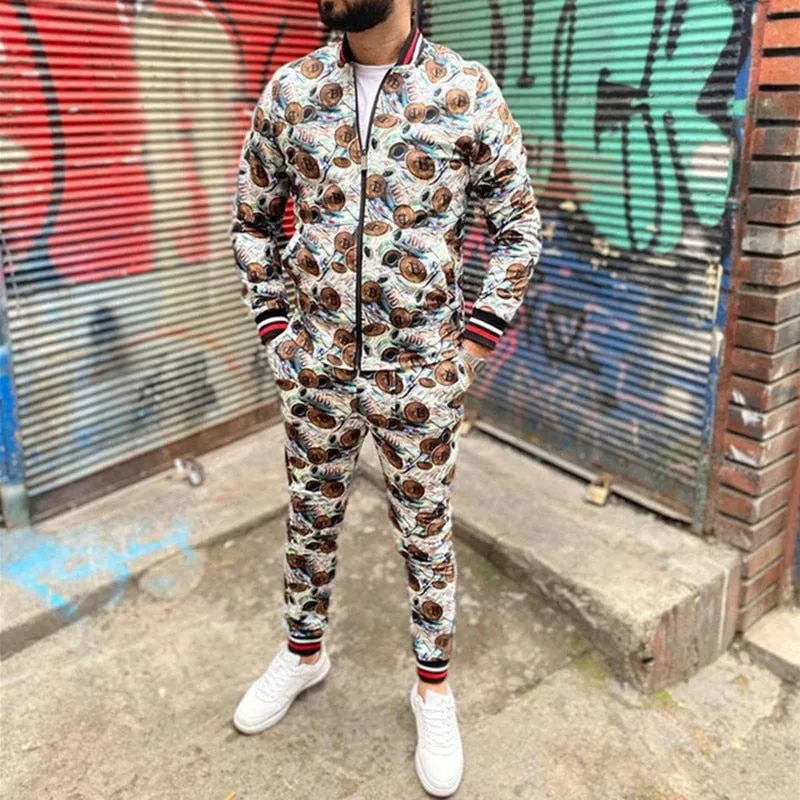 2022 2 Pieces Sets Men  Jackets Pants Tracksuit  Clothes