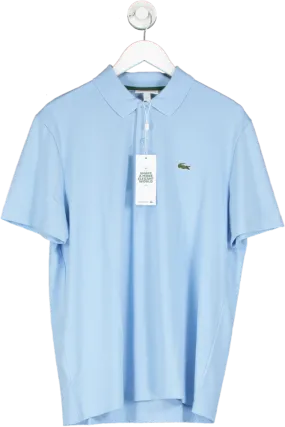 Lacoste Blue Regular Fit organic stretch Cotton Polo Shirt UK L