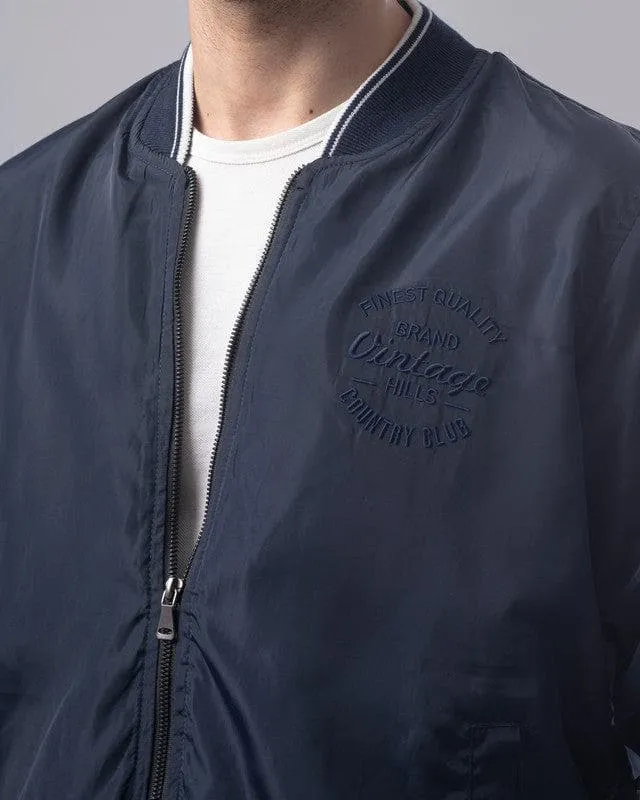 LIGHTWEIGHT BOMBER JACKET - NAVY