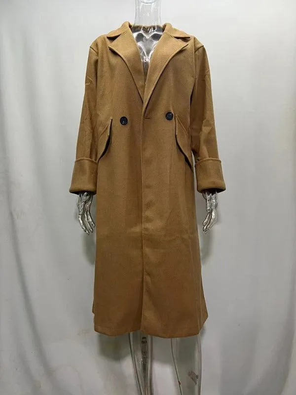 Loose Oversize Woolen Women Coat