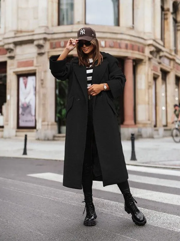 Loose Oversize Woolen Women Coat