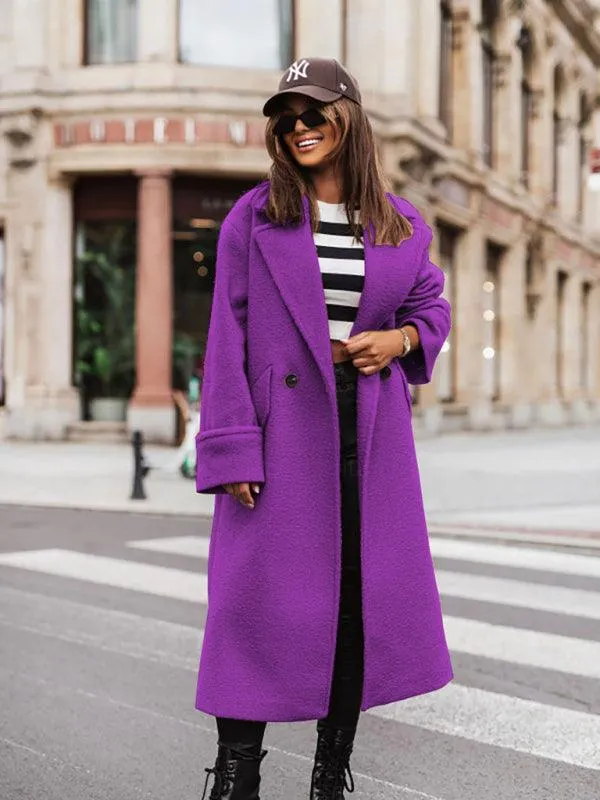 Loose Oversize Woolen Women Coat