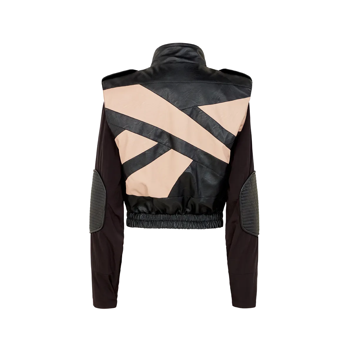 Machine-A x Reebok - Unisex Vector Biker Jacket in Black/Khaki