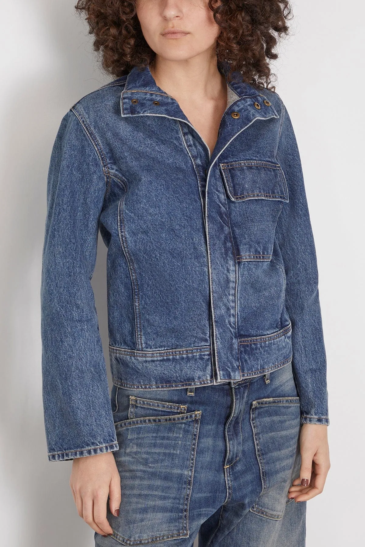 Marilou Denim Jacket in Ocean Wash