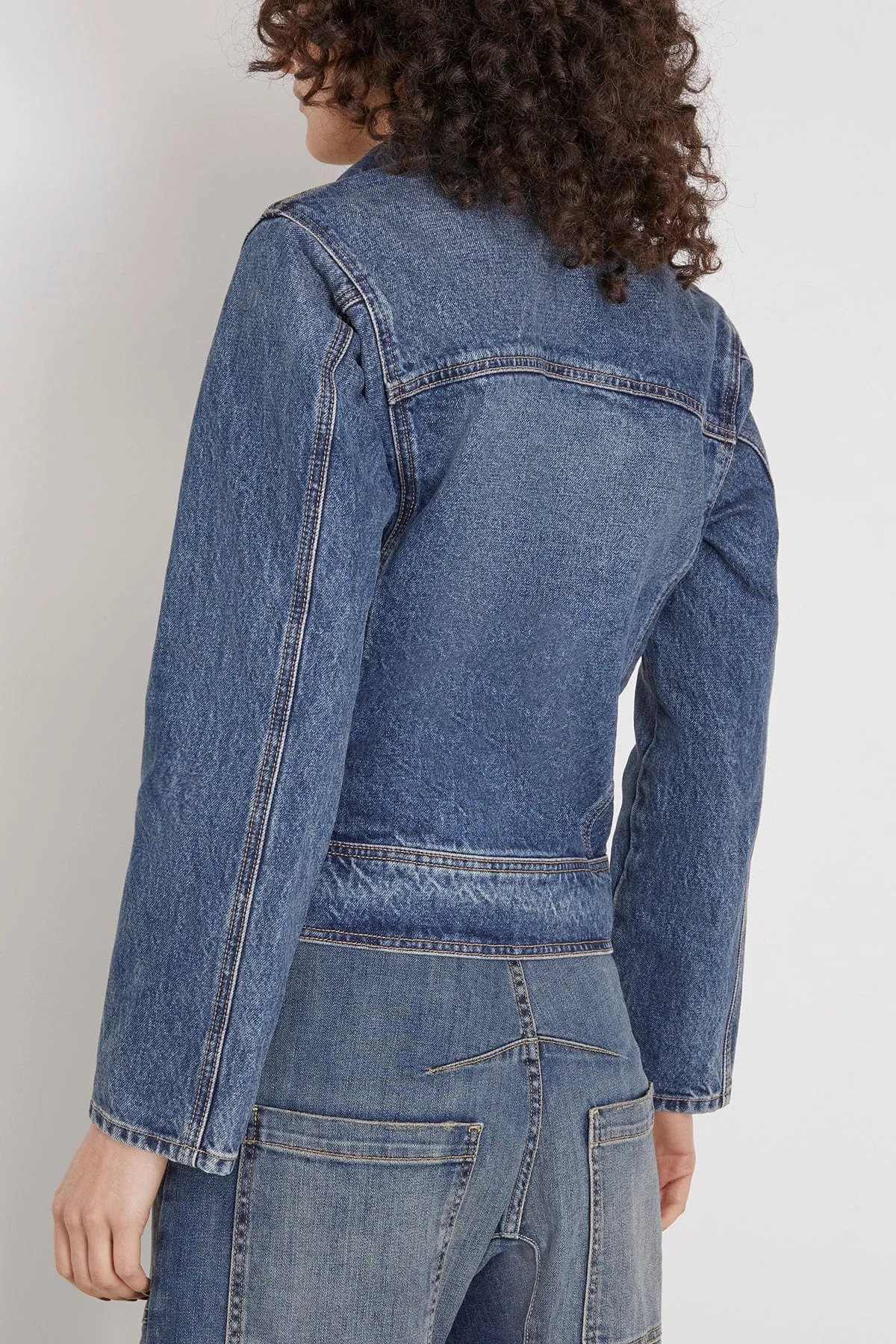 Marilou Denim Jacket in Ocean Wash