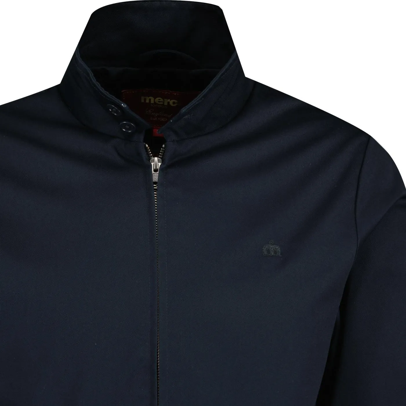 Merc London Harrington Jacket Navy Blue