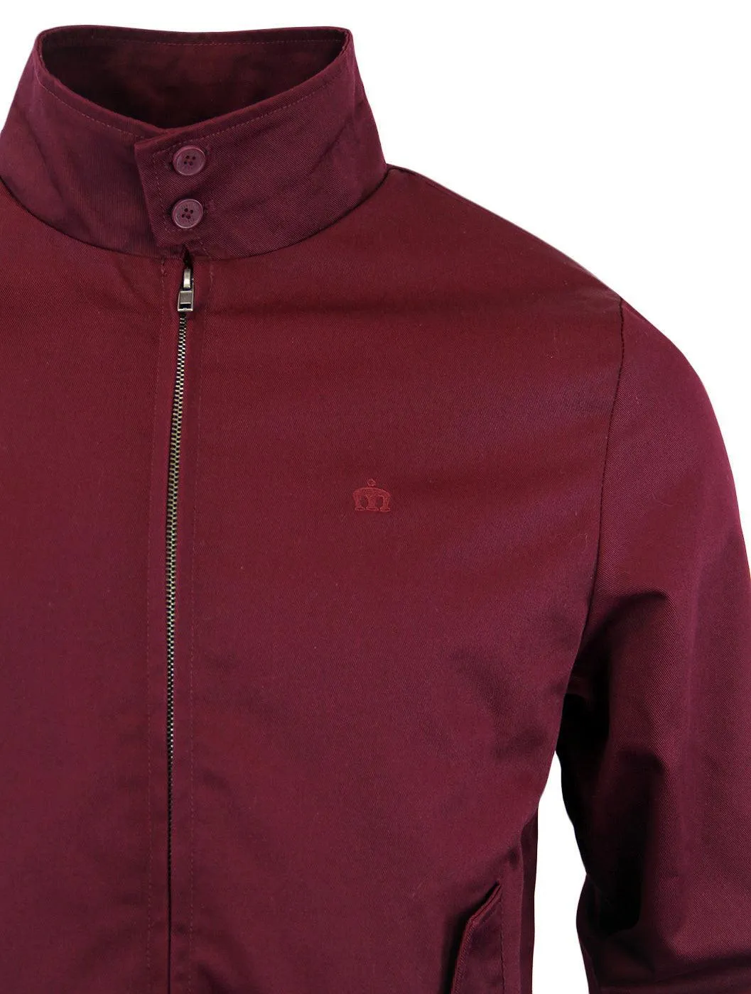 Merc London Harrington Jacket Wine