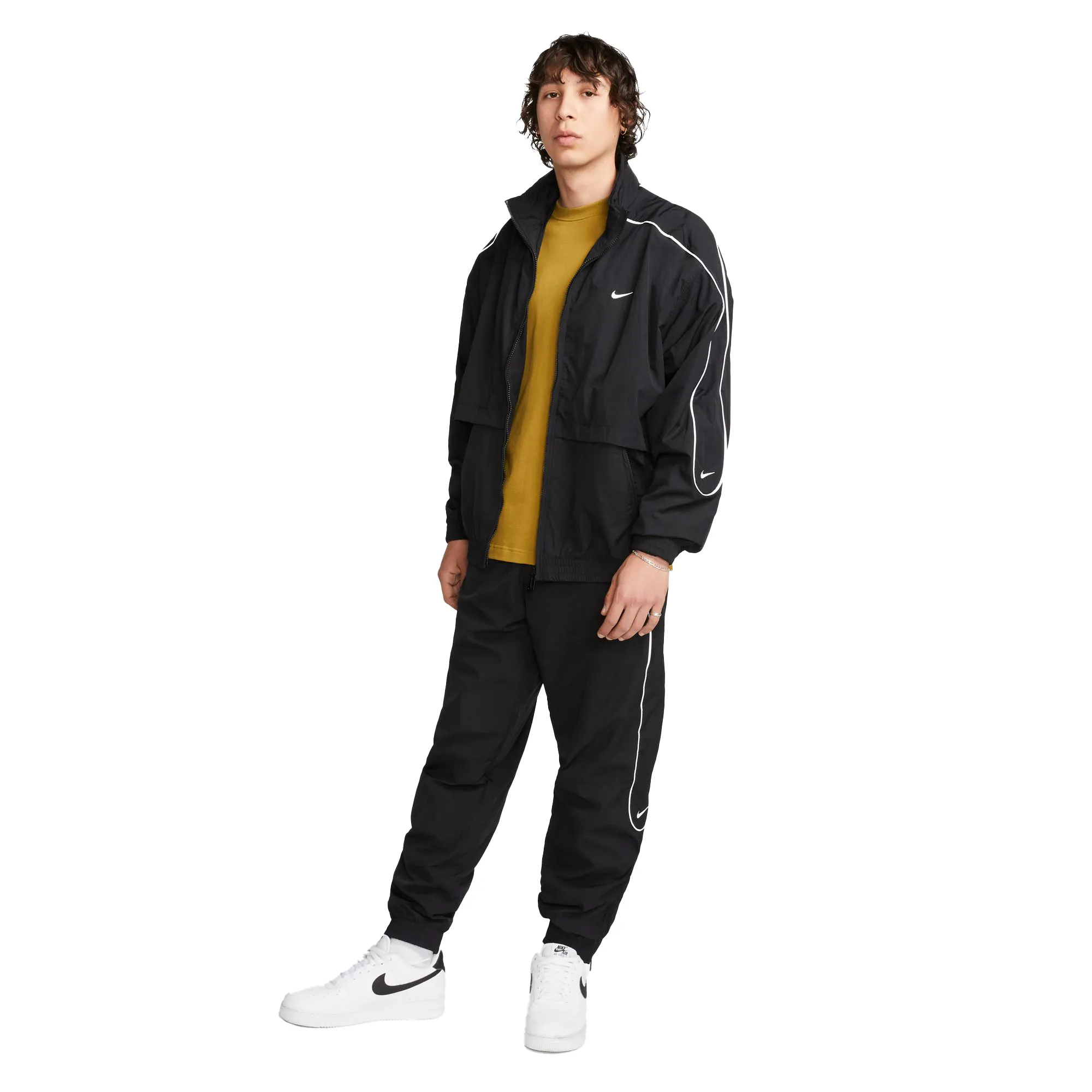 Nike Solo Swoosh Woven Track Jacket Black FB8622-010