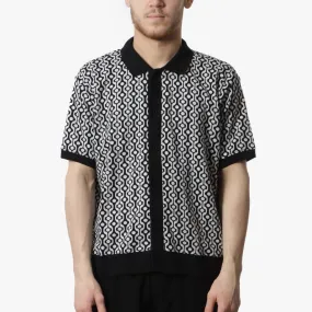 OBEY Testament Button Front Short Sleeve Polo