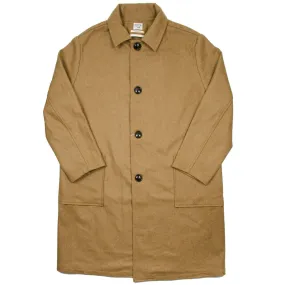 OrSlow Stylish Beige Melton Wool Coat for Men - Classic Prisoner Design