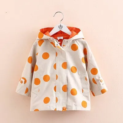 Stylish Polka Dot Pop Trench Coat for Women - Fashionable and Versatile Outerwear