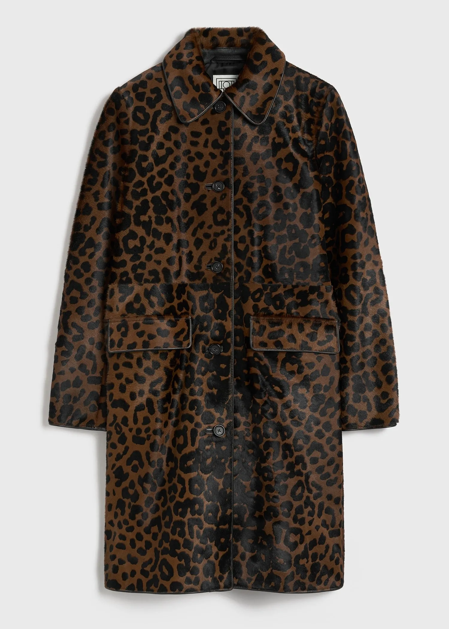 Pony hair coat leopard