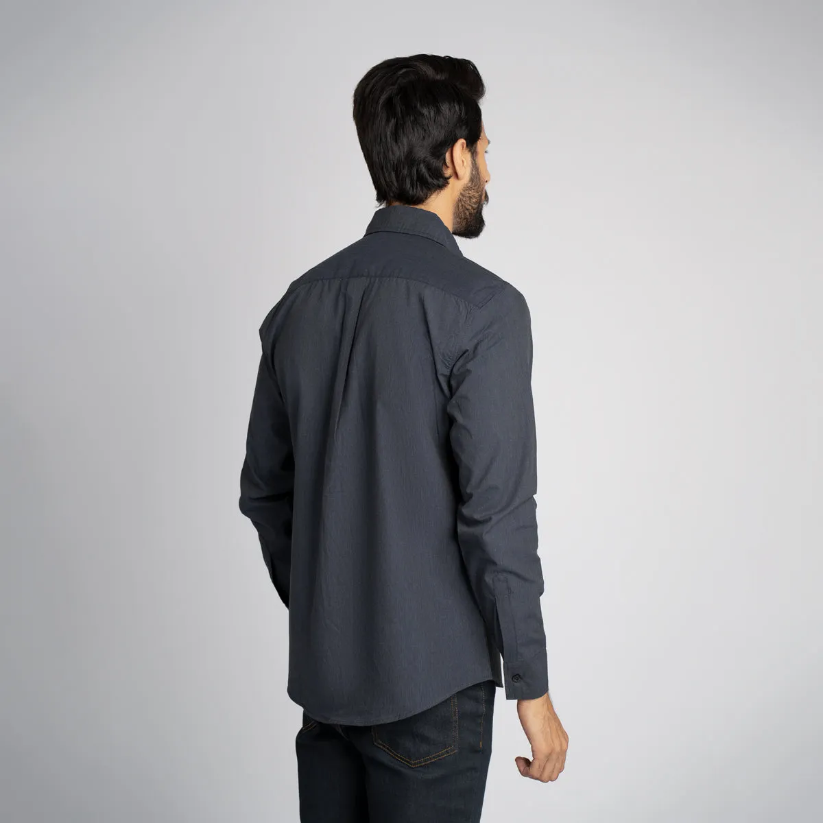 Poplin Plain Regular Shirt - HSSM3230001