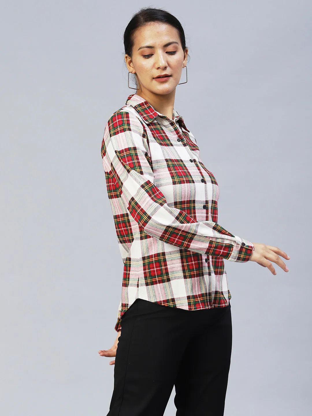 Printed Checks Full Sleeve Shirt