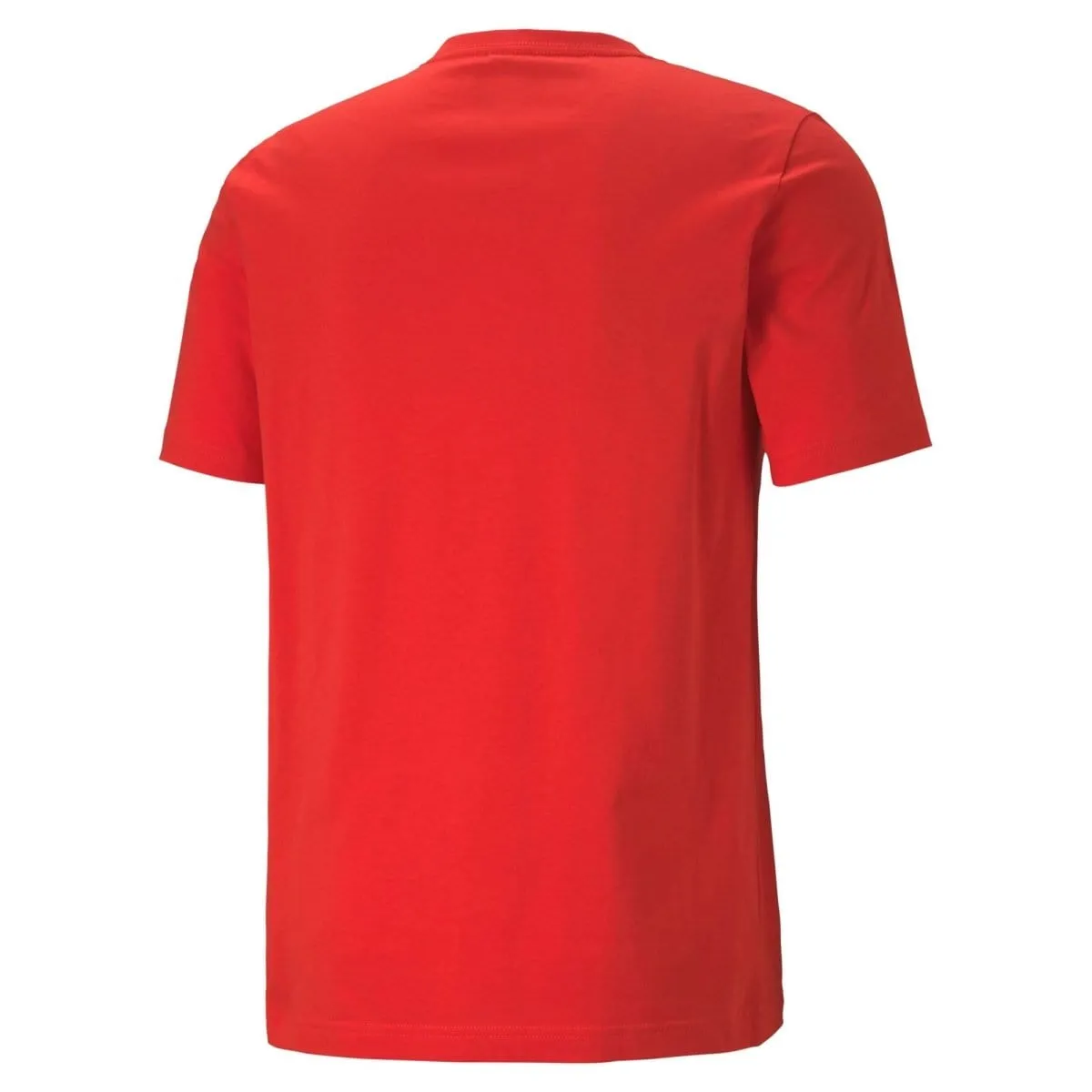 PUMA MEN'S ESSENTIALS  2 COLOUR LOGO RED TEE